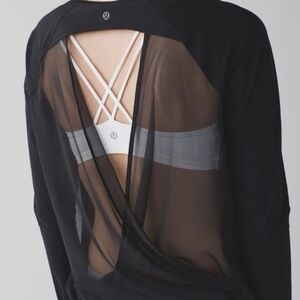 Lululemon “If You’re Lucky” Long Sleeve Tee - Black, Size 8